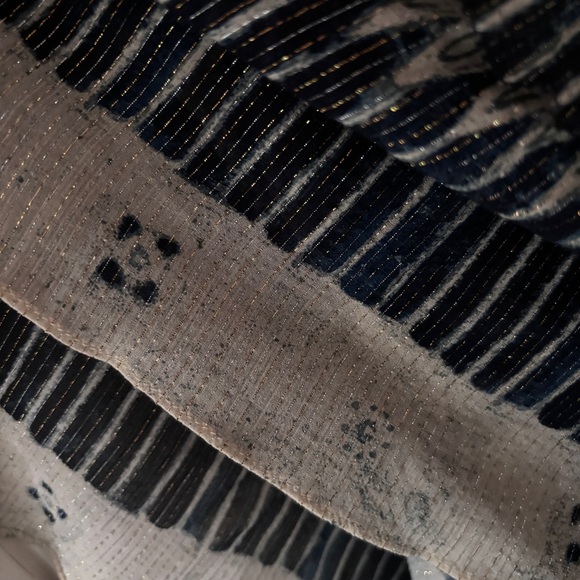 Ulla Johnson‎ Amalia Dress Indigo Batik Print High Low Midi Dress Ruffle Size 10 - Picture 8 of 16